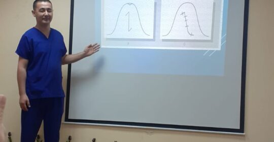 Cтоматолог-хирург Өсербаев Қ. «Еріннің , тілдің қысқа үзбесі» тақырыбында дәріс жасады